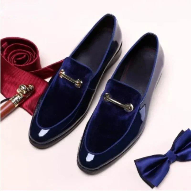 Social Shoe AutumnLuxury Men Dress Leather Shoe Fashion Flat Men Shoe Italian Business Casual Shoes Loafer