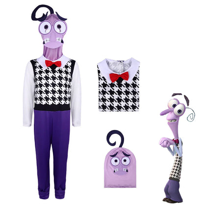 NewAnime Movie Inside Out Joy Cospaly Costume Joy Anger Fear Cos Outfits For Adult Kids Halloween Stage Performance Costume