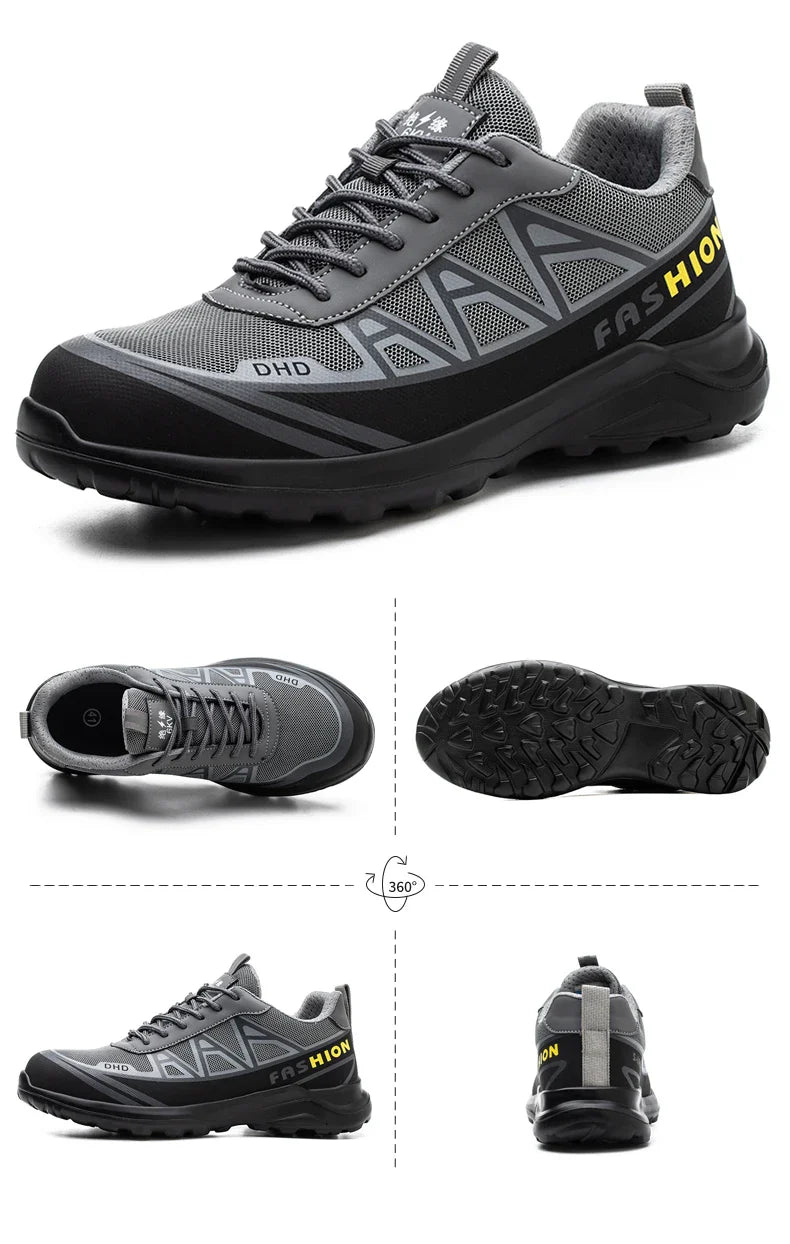 Work Sneakers Men Indestructible Steel Toe Work Shoes Safety Boot Men Shoes Anti-puncture Working Shoes For Men Dropshipping