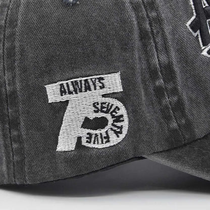 Embroidered Baseball Cap For Women Men New Spring Summer Solid Sunhat Retro Washable Sport Snapback Caps Hip Hop Fishing Hat