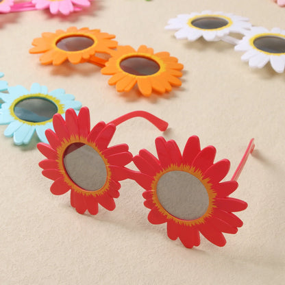 Sunglasses Little Daisy Shape Sun Glasses Funny Party Decorative Eyeglasses Plastic Gathering Picnic Photography Props