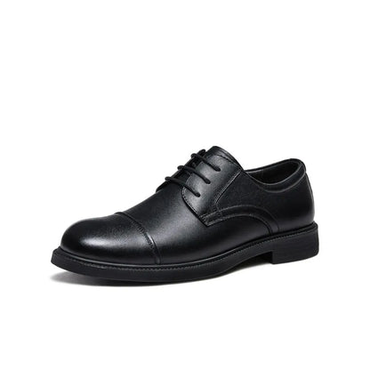 Golden Camel Men's Derby Shoes 2026 Business Casual Soft Sole Leather Shoes Brand Design Soft Soles Non-slip Velvet Warm Loafers