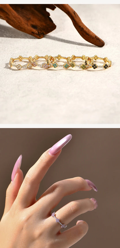 DVVS1 Moissanite Ring for Women 100% Real 925 Sterling Silver Gold Plated Wedding Party Charm Fine Jewelry New