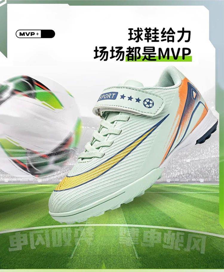 New Men Kids Soccer Shoes Cleats Ultralight Non-Slip Grass Adult Professional Football Boots Boys Training Shoes Drop Shipping