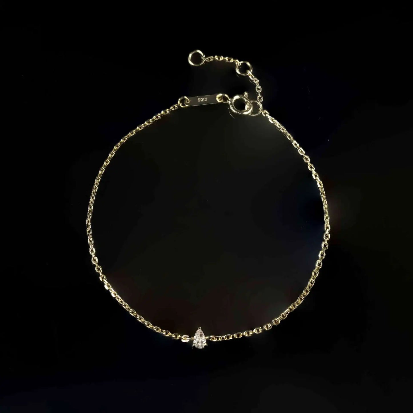 2.5mm Moissanite Bracelets For Women S925 Silver 18K Gold Plated Emerald/Pear Cut Lab Diamond HandChain Party Fine Jewelry