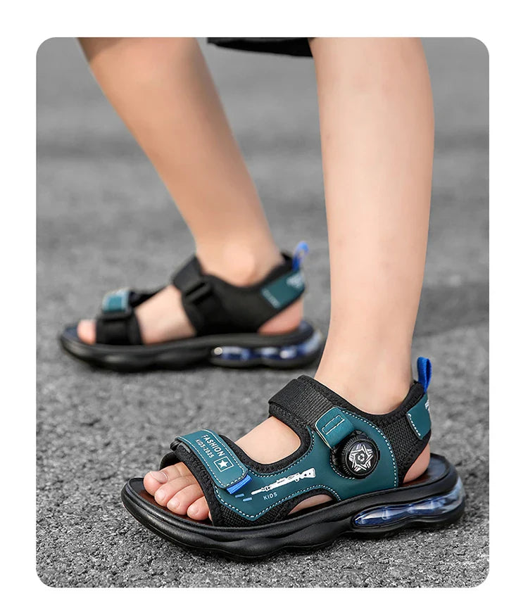 Summer New Air Cushion Sandals Children's Sports and Leisure Shoes Teenagers and Children Outdoor Water Beach Quick Drying Shoes