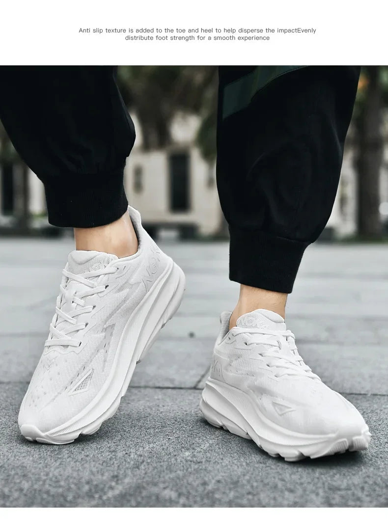 Men's Running Shoes Jogging Cushioning Outdoor Luxury Shoes Trainer Race Breathable Couple Non-Slip Sneakers Mesh Off-road Shoes
