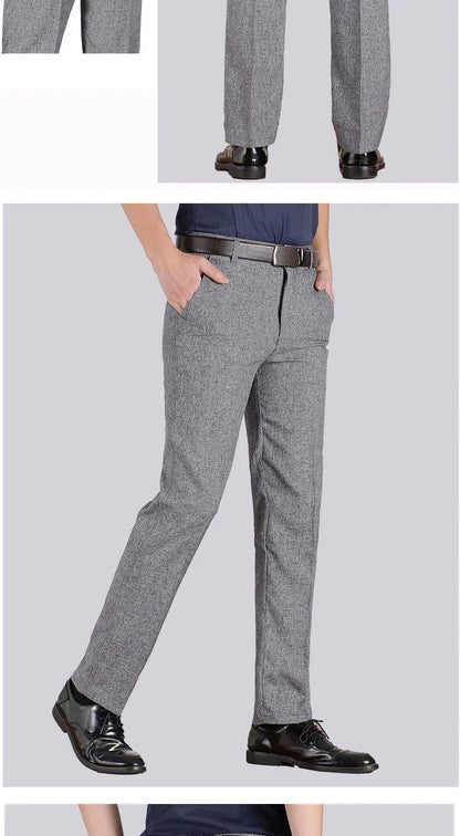 High Quality Men's Classic Business Suit Pants Spring Summer Pants High Waist Autumn Trousers Casual Pant Dropshipping GOZBKF