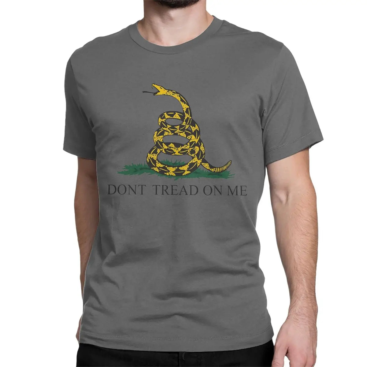 Men Women T-Shirts Dont Tread On Me American Liberty Or Death Leisure Pure Cotton Tees  Gadsden Flag T Shirts Crewneck Clothes