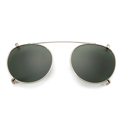 Steampunk Style Glasses (Anti Blue Light Blocking Eyewear) + Clip Lenses（Polarized Sunglasses Clips）for Women Men