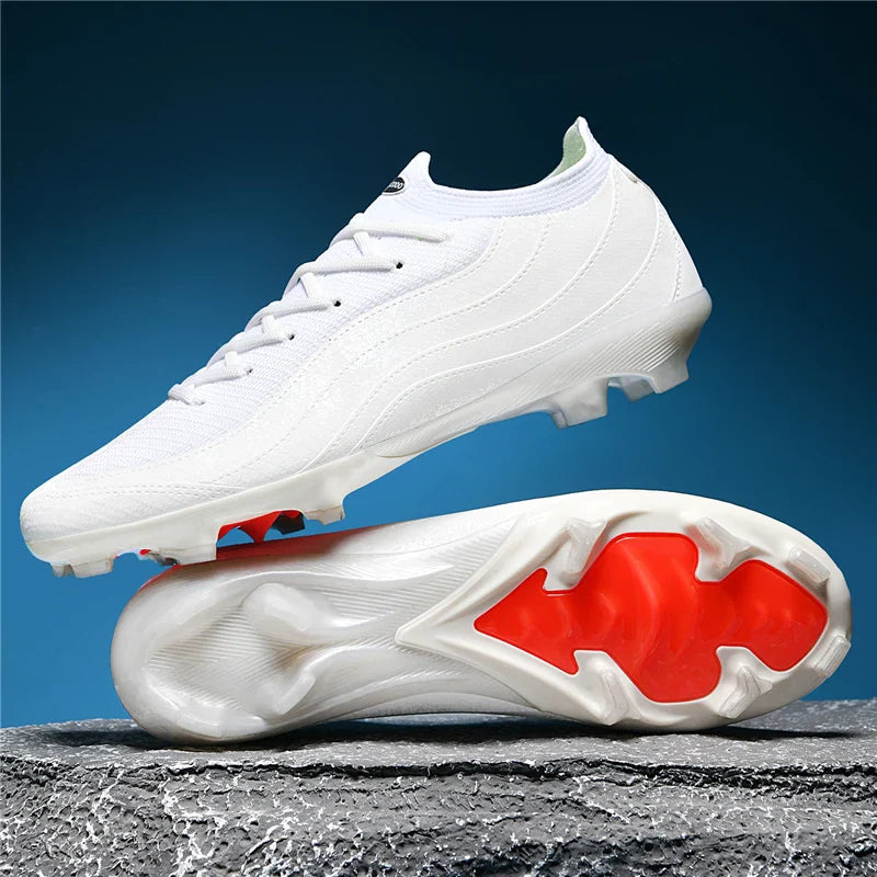 New Men's Soccer Shoes Professional Football Boots Non-Slip Cleats FG/TF Grass Outdoor Training Athletic Sneakers