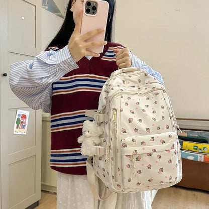 Cute Backpack Girls Fashion School Bag Large Capacity Student School Bag