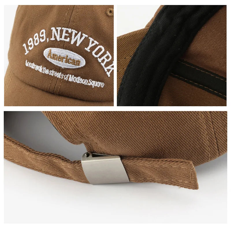 New Letters Embroidery Unisex Baseball Hats For Men Women Soft Cotton Snapback Cap Outdoor Sports Dad Trucker Hat Casquette