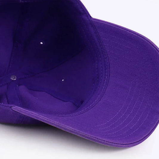 New Fashion Designer Purple Hats Outdoor Sports Baseball Cap Unisex Adjustable Cotton Customized Embroidery Plain Baseball Cap