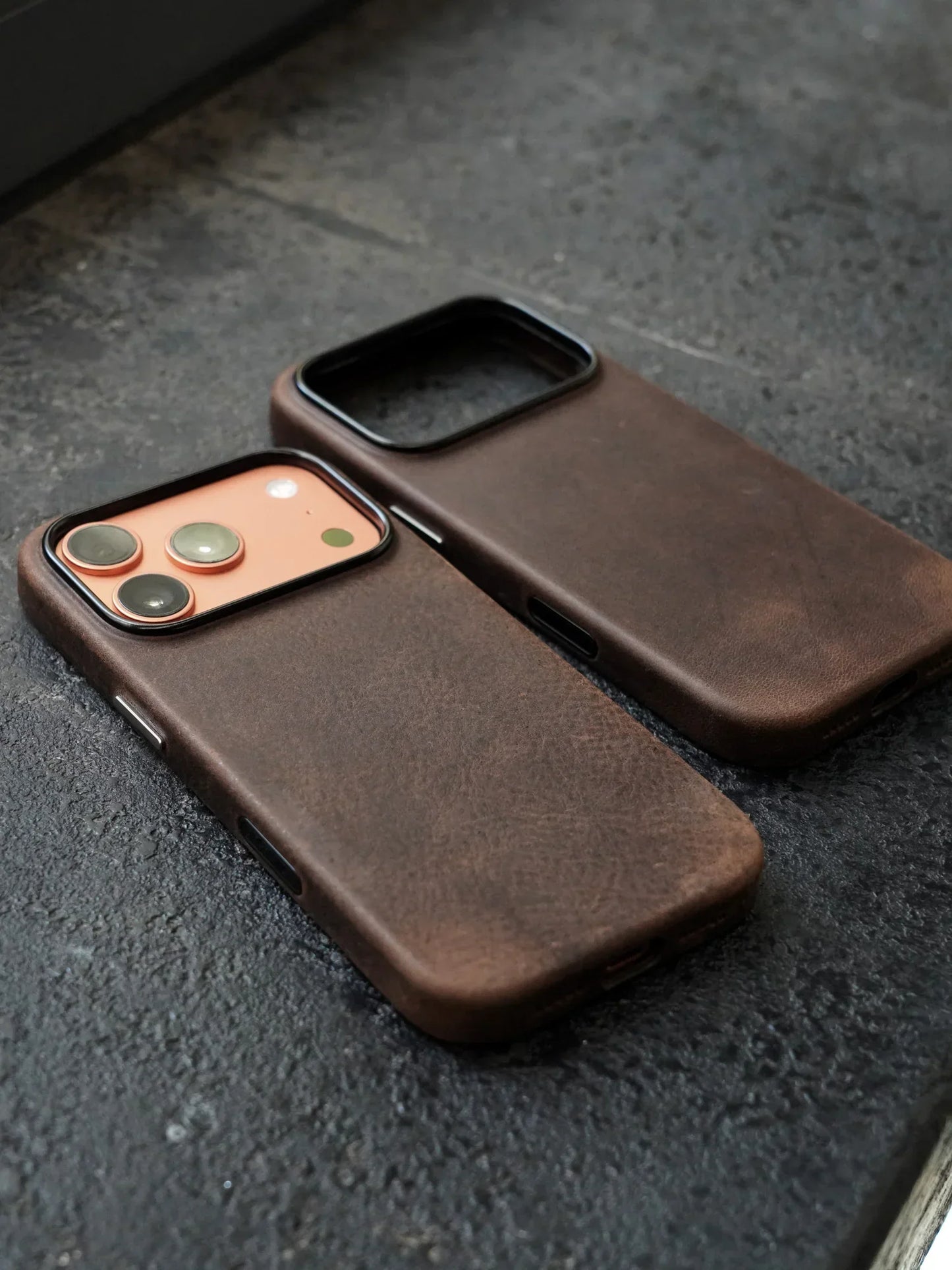 Magnetic Genuine Leather Case for iPhone 17 16 Pro Max 15 14 Compatible with MagSafe Nature Cowhide Retro Phone Cover