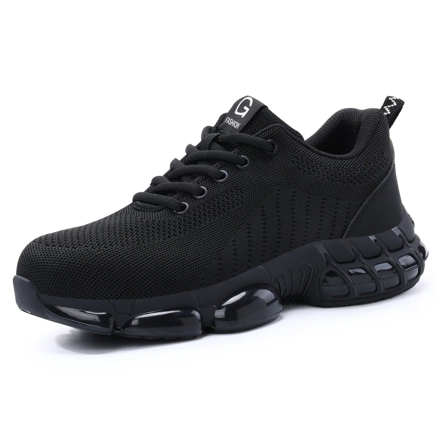 Rotating Button Safety Shoes Men Steel Toe Sneaker Air Cushion Work Shoes Man Puncture Proof Work Safety Boots Protective Shoes