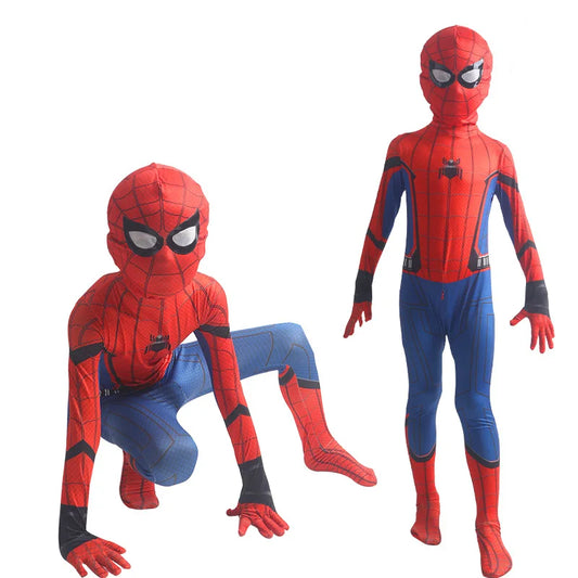 Movie Superhero Red Peter Parker boy Muscle Costume Halloween Cosplay Party Ultimate Movie Characters Christmas New Year Gift