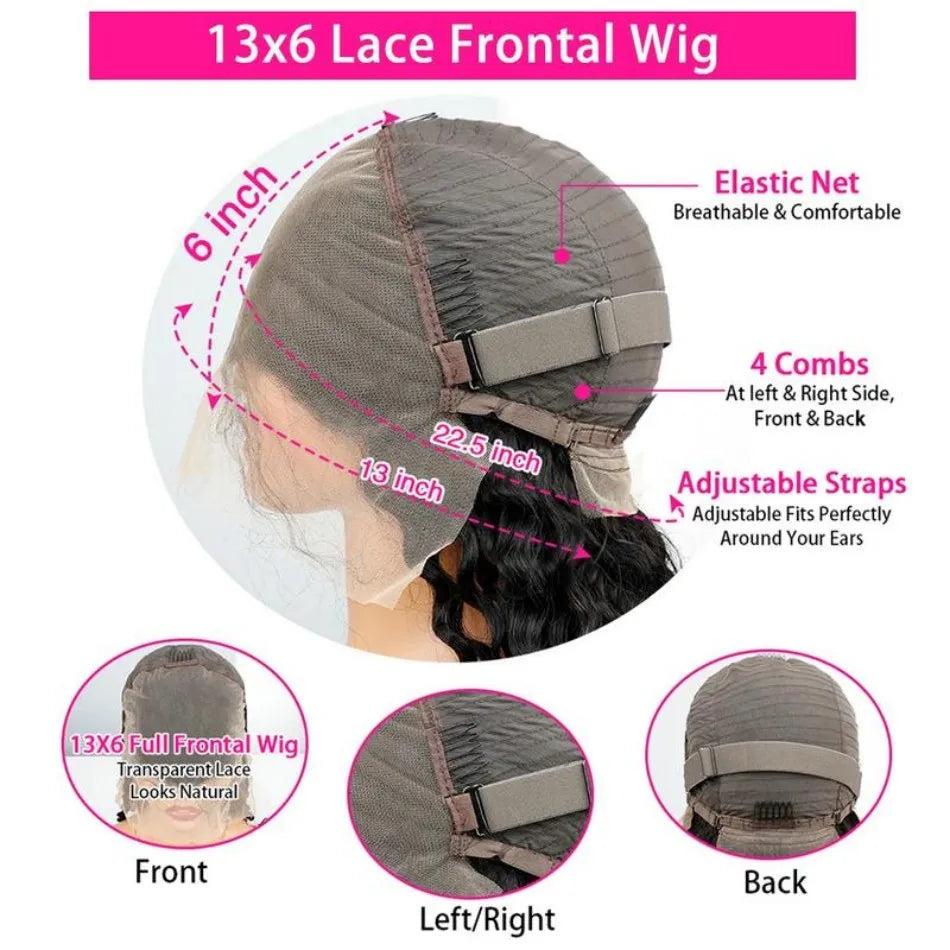 Highlight Ombre Body Wave Human Hair Wigs 13X6 Hd Lace Frontal Wig 250 Density Brazilian 13X4 Lace Front Wigs Pre Plucked