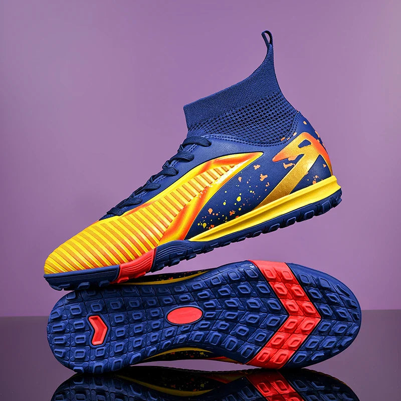 New Men Football Boots Sports Shoes Futsal High Ankle Soccer Shoes High-quality Indoor Non-Slip Outdoor Ultralight Non-Slip