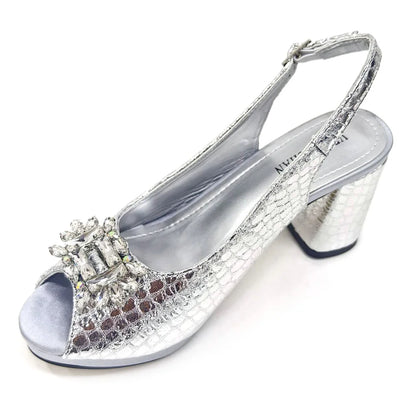 Italian Design Rhinestone-encrusted Ladies Party Shoes And Special Bag High Heels And Dual Purpose Bag Women's Shoes