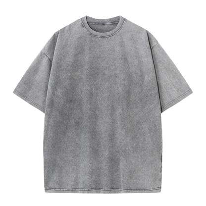Fashion Women Cotton Solid Washed T-shirts Loose O-Neck Tee Shirts Street Casual Comfortable Short Sleeve Tops Female Clothes