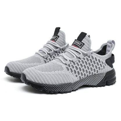 Men's Mesh Shoes Unique Grid Trend Design Breathable Comfortable Running Shoes Summer New Track  Field Basketball Sports Shoes