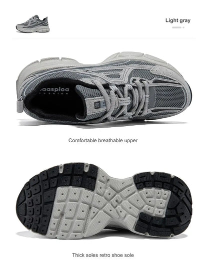 Women Running Shoes Lightweight Breathable Sport Shoes Female Comfort White Casual Sneakers Height Increase Cushioning