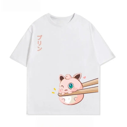 Oversized Pokemon Anime Graphic T Shirt Man Women Casual Cotton Short Sleeve Tee Top Y2k Streetwear Print Clothing 2026 Summer