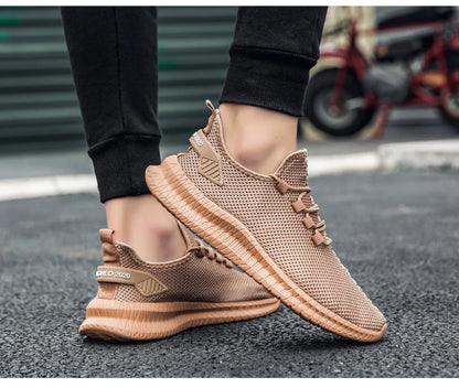 Summer Mesh Men Shoes Breathable Mens Sneakers Trendy Lightweight Walking Big Size Man Tenis Shoes
