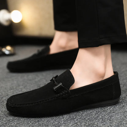 Men Loafers Soft High Quality Spring Autumn Shoes Men Casual Shoes Warm Slip on Flats Driving Shoes