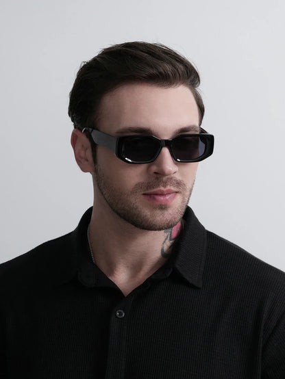 black classic retro designer branded concave irregular thick frame men women fashion sunglasses