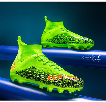 Men Professional Football Shoes Society Cleats Soccer Shoes Original Indoor Football Field Boots Grass Training TF/FG Sneaker