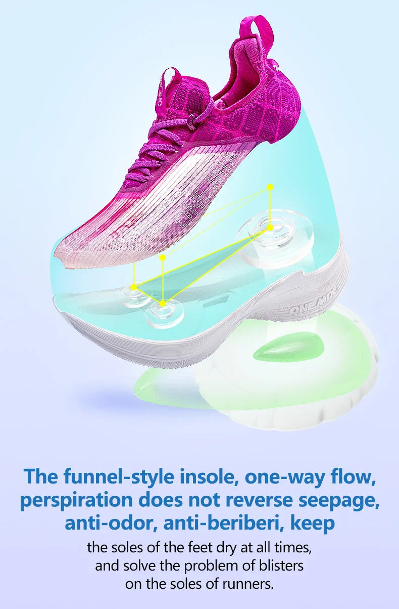 Carbon Plate Marathon Running Racing Shoes Professional Stable Support Shock-relief Ultra-light Rebound Sport Sneakers