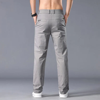 Brand Autumn New Stretch Men Casual Pants Straight Business Dress Formal Trousers Work Fashion Male Comfort Pants