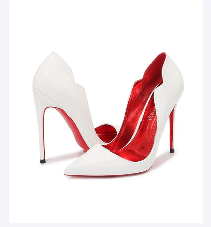 Sapatos Femininos de Salto Alto Fino, Bico Fino, Salto Agulha, Modelo Francês, para Balada Europeia e Americana, Cor Preta, para Dançar, Calçados Femininos