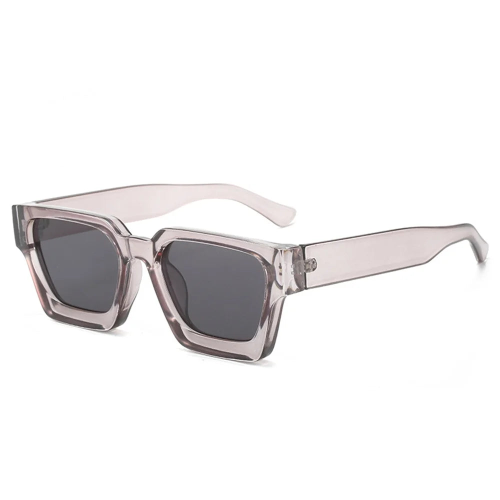 Men Square Frame Sunglasses 2025 Luxury Brand Designer Sun Glasses Retro Trendy Shades UV400 Unisex Women Glasses New