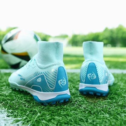 New Men Women Professional Football Boots Training Cleats Sport Sneakers Trainer Lightweight Grass Non-slip Match Soccer Shoes