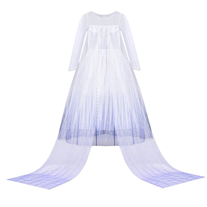 Frozen 2 Elsa Princess Girls Dress Up Snow Queen Costume Carnival Party Halloween Kids Carnival Birthday Party Clothes