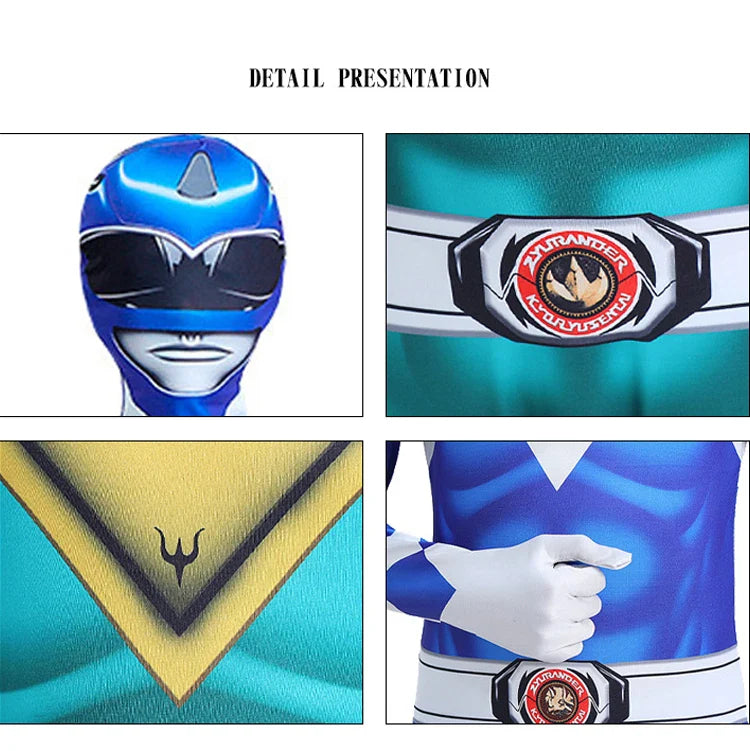Morpher Superhero Cosplay Costume Samurai Sentai Shinkenger Rangers Cosplay Fantasia Halloween Birthday Party Jumpsuit Mask Suit