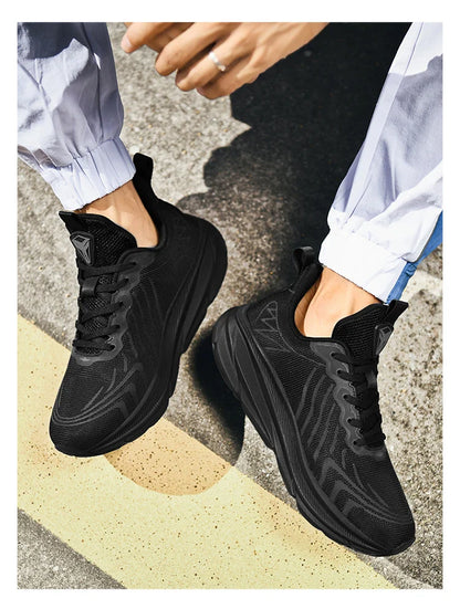 Tênis de Corrida Masculino com Placa de Carbono e Amortecimento de Ar, Tênis Esportivo Feminino Macio e Robusto, Sapatos Casuais para o Dia a Dia e Caminhada ao Ar Livre
