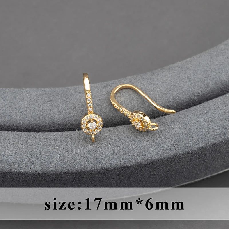 20pcs/lot M800 jewelry accessories,pass REACH,nickel free,18k gold plated,copper,connector,diy earrings,jewelry making