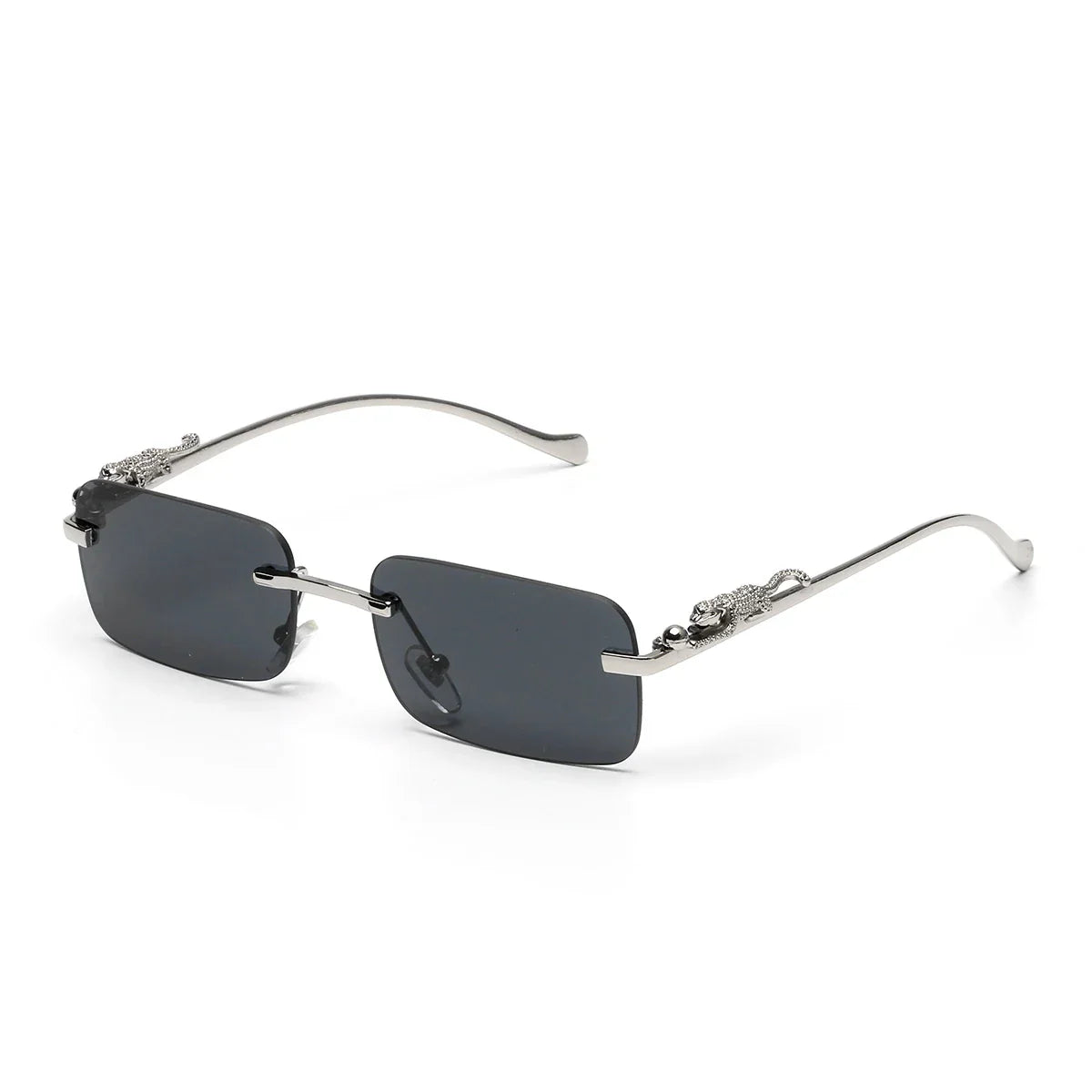 rimless sunglasses UV400 fashion square metal glasses for men women designer man's brand sun glasses shades for outdoor