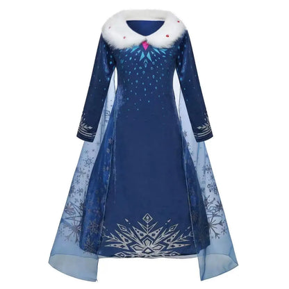 Frozen 2 Elsa Princess Girls Dress Up Snow Queen Costume Carnival Party Halloween Kids Carnival Birthday Party Clothes