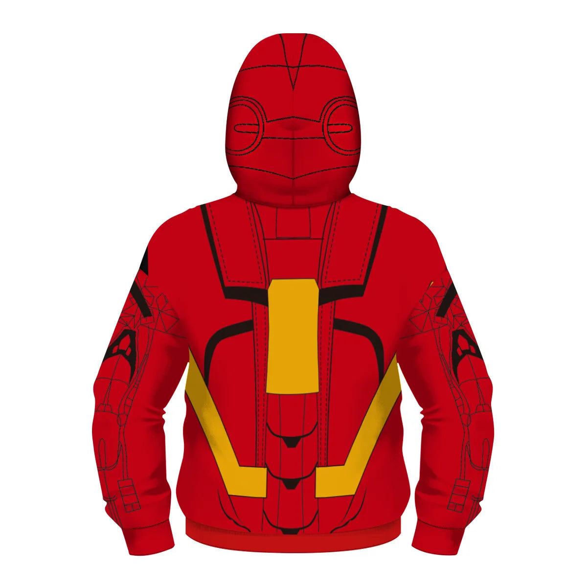 New AnimeSpider Man Iron Man Hoodie Kids Superhero Cosplay Jacket Boys Girls Zipper Star Wars Sweatshirt for Halloween Party