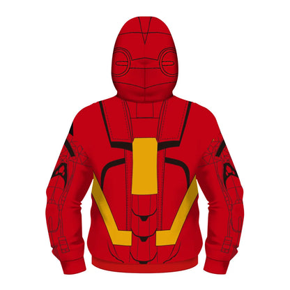 New AnimeSpider Man Iron Man Hoodie Kids Superhero Cosplay Jacket Boys Girls Zipper Star Wars Sweatshirt for Halloween Party