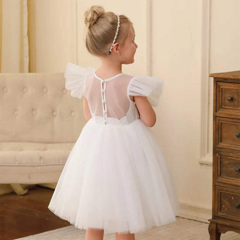 3-10 Girls Sleeveless Dress Children Simple Princess Dress Girls Summer Short Dress Event Performance Birthday Party Dresses