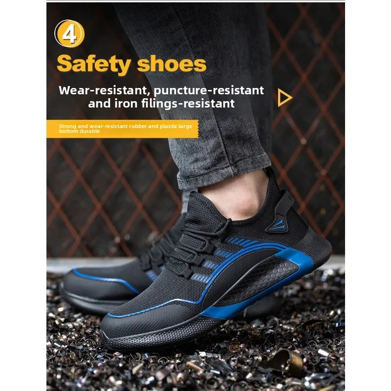 Labor Protection Shoes for Men and Women  Anti Smashing  Anti Piercing  Breathable and Lightweight