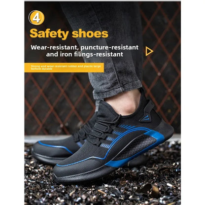 Labor Protection Shoes for Men and Women  Anti Smashing  Anti Piercing  Breathable and Lightweight