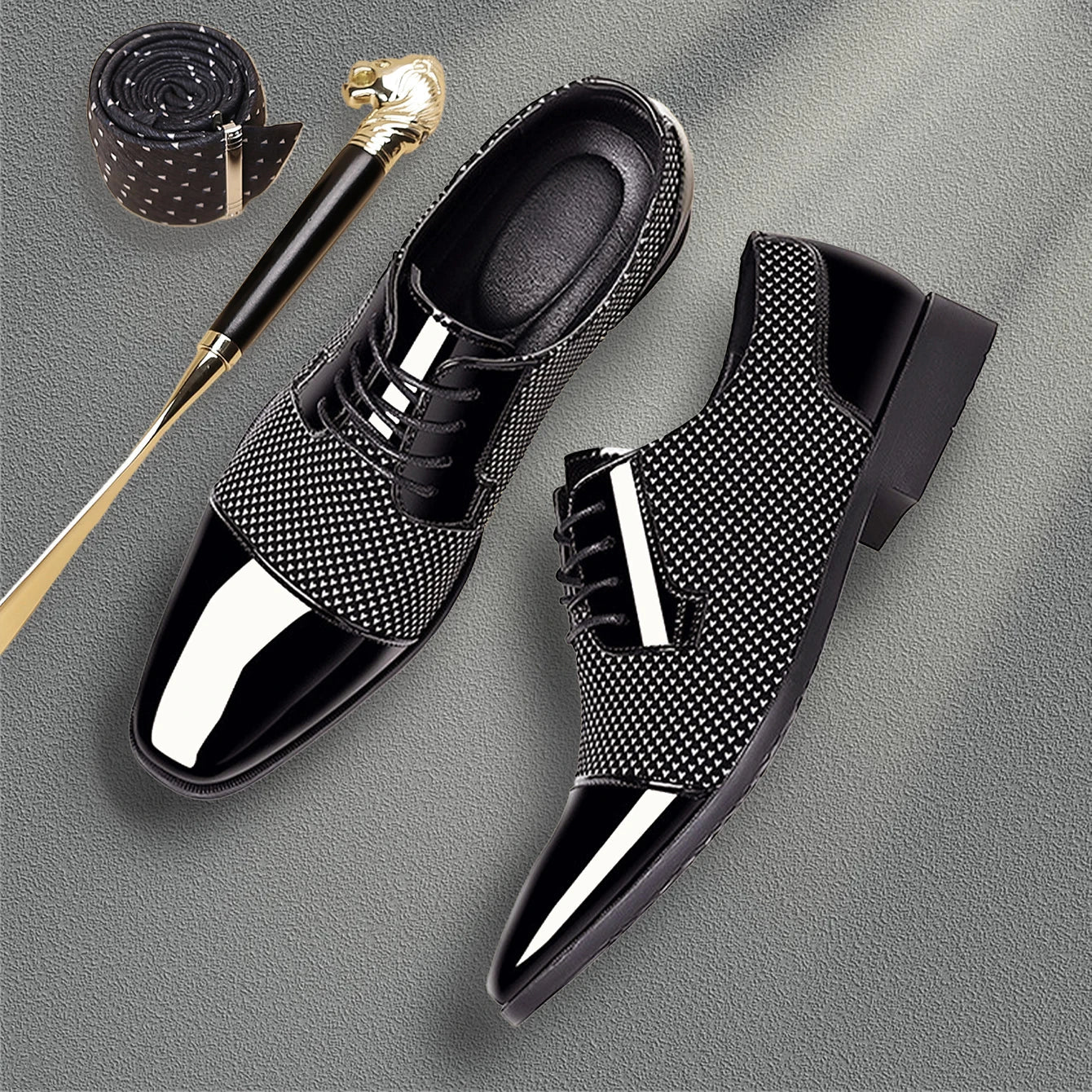 Men's Dress Shoes Modern Casual Shoes Business Formal low top lace up shoes
