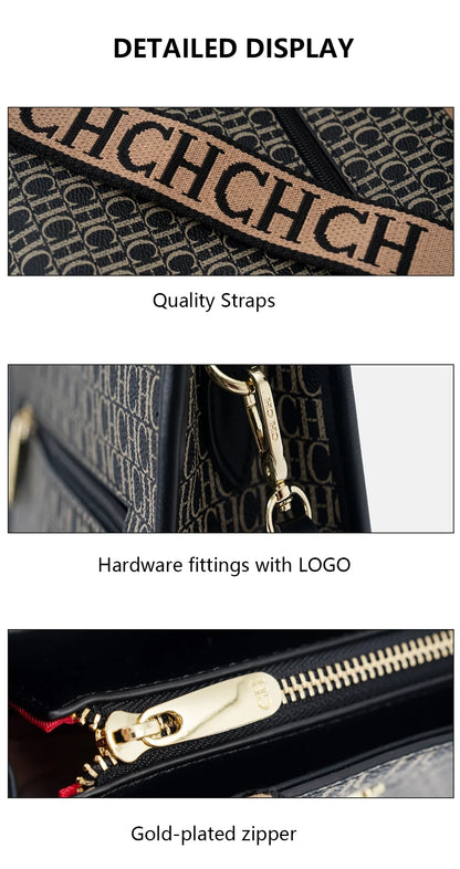 Fashion Monogram Print High Quality Metal Logo Casual Light Luxury Brand Designer 2025 New Women's Handbag